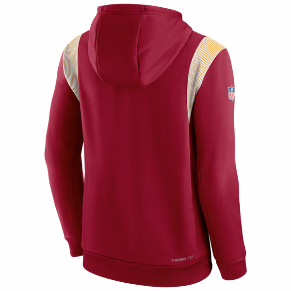 Washington Commanders 2022 NFL On-Field Sideline Nike Therma-FIT Hoodie Red view 2