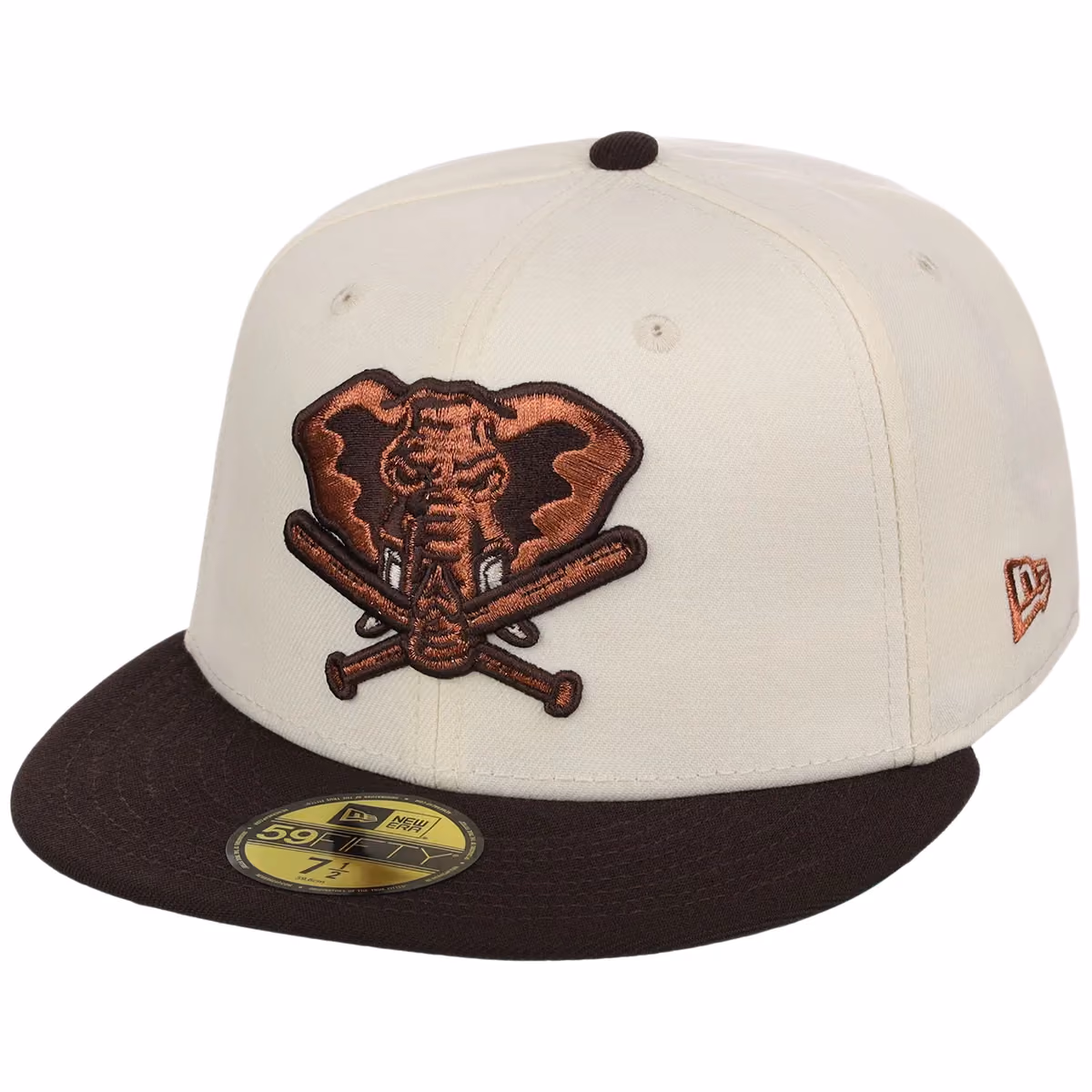 Oakland Athletics MLB Walnut Reserve New Era 59FIFTY detail view