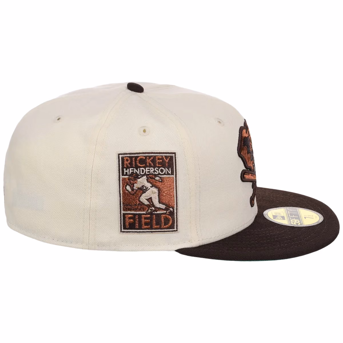 Oakland Athletics MLB Walnut Reserve New Era 59FIFTY detail view