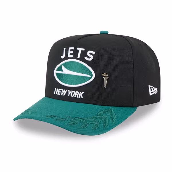 New York Jets 2025 NFL Draft New Era 59FIFTY A-Frame Fitted Cap Black product photo