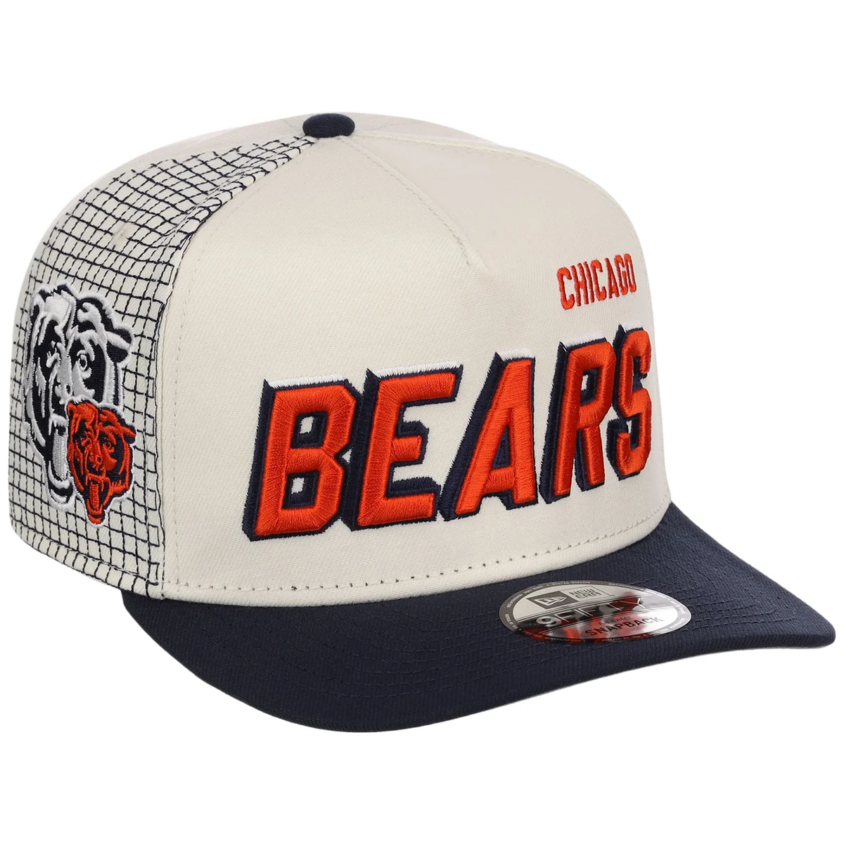 Chicago Bears NFL Gridlock New Era 9FIFTY A-Frame front view