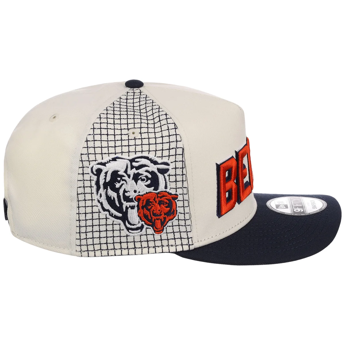 Chicago Bears NFL Gridlock New Era 9FIFTY A-Frame detail view