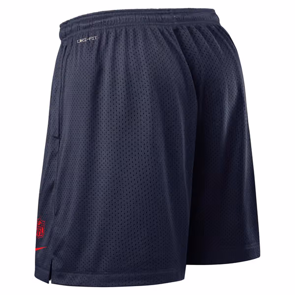 New England Patriots 2025 NFL Sideline Reversible Mesh Nike Dri-FIT Shorts Navy view 3