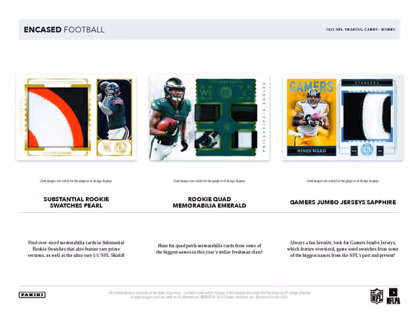 2021 Panini Encased Football Hobby Box NFL view 4