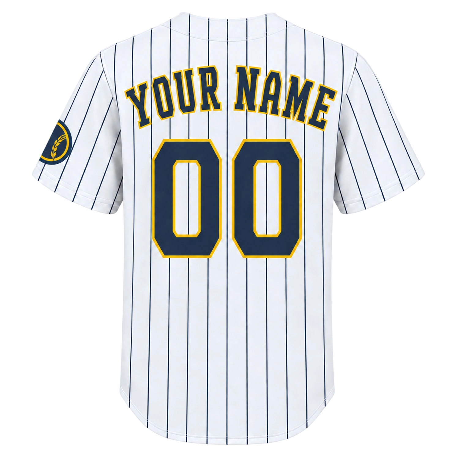 Brewers White Pinstripe Jersey Bold Alternate Home