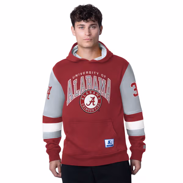 Alabama Crimson Tide Starter End Zone NCAA Hoodie Red view 1