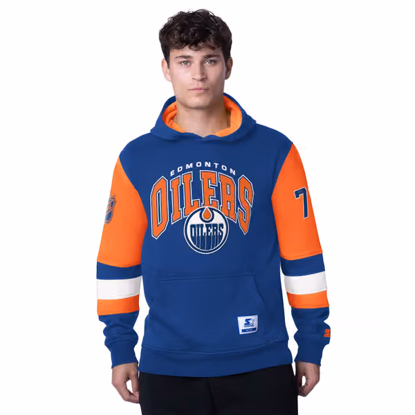 Edmonton Oilers Starter End Zone NHL Hoodie view 1