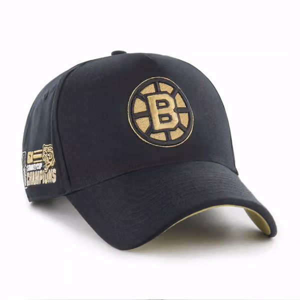 Boston Bruins Stanley Cup Patch Sure MVP Snapback NHL Cap Black product photo