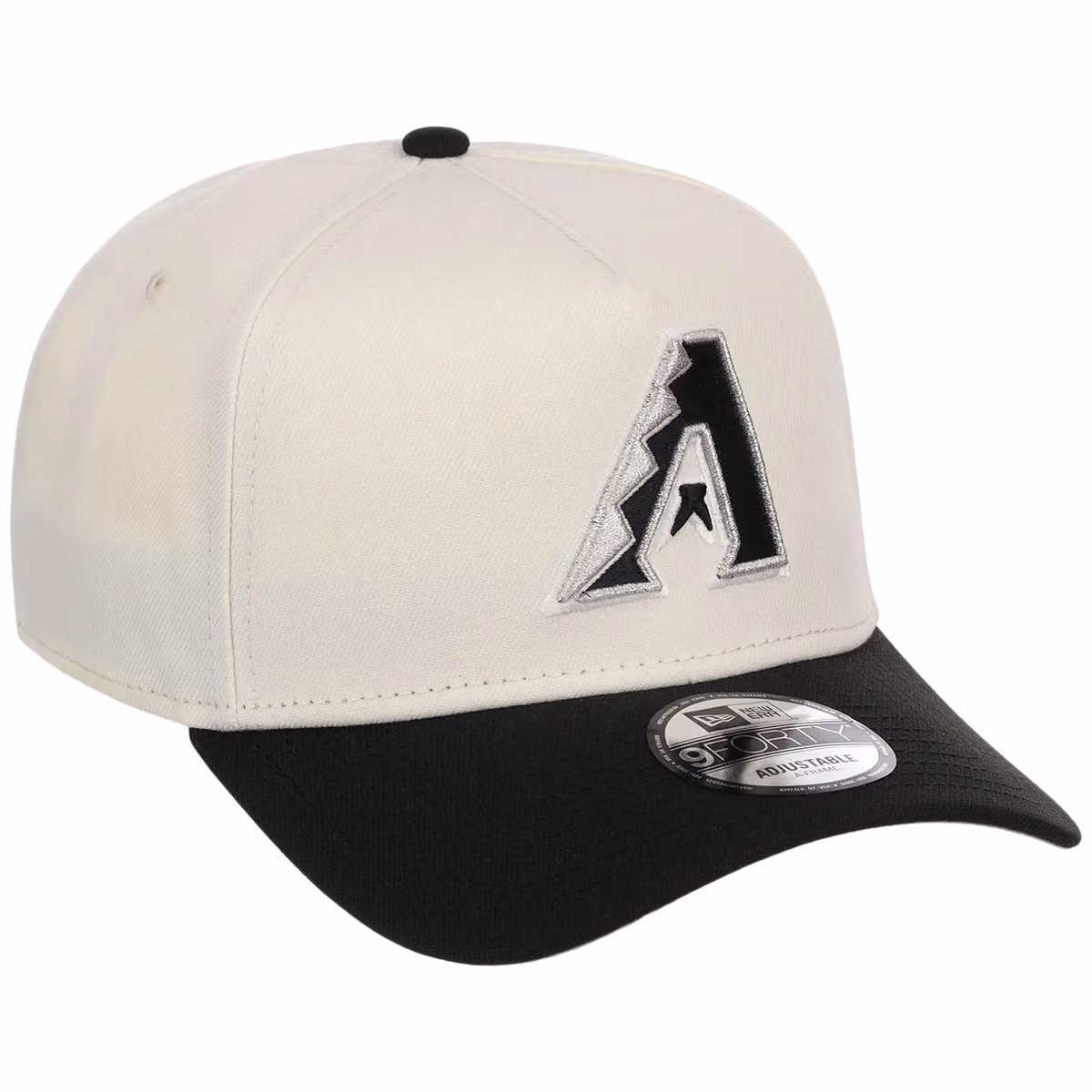 Arizona Diamondbacks MLB Chrome x Black FASHION CORE New Era 9FORTY A-Frame front view