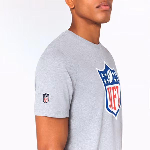 NFL Shield Team Logo New Era NFL T-Shirt Gray view 3