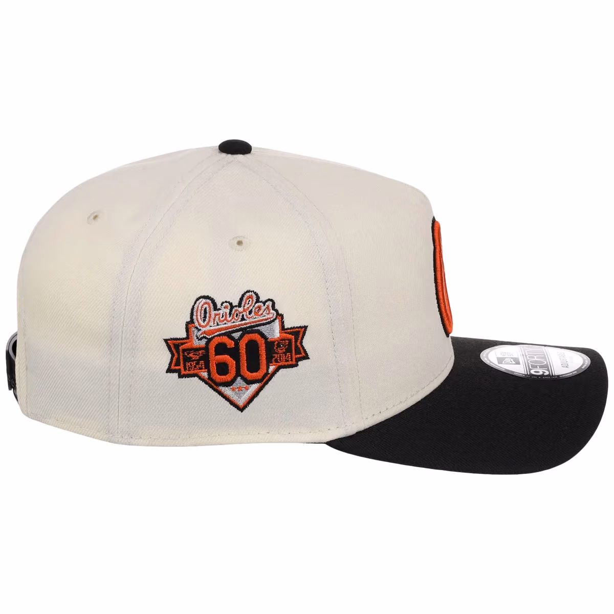 Baltimore Orioles MLB Chrome OTC New Era 9FORTY A-Frame detail view