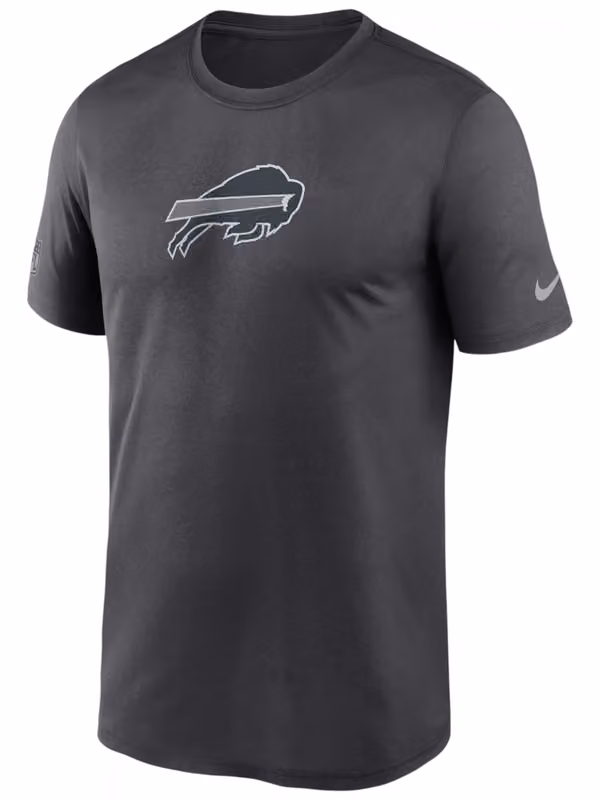Buffalo Bills 2026 NFL Sideline Lead The Charge Legend T-Shirt Anthracite view 1