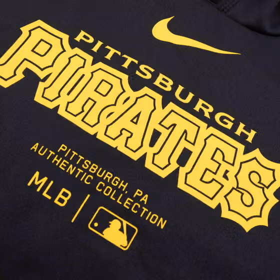Pittsburgh Pirates 2024 MLB Authentic Practice Nike Therma Hoodie Black view 3