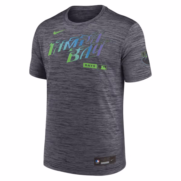 Tampa Bay Rays City Connect 2026 MLB Authentic Velocity T-Shirt Gray view 1