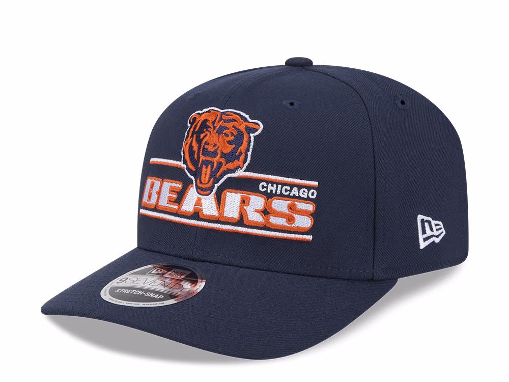 New Era Chicago Bears Stated Edition 9Seventy Stretch Snapback Hat front