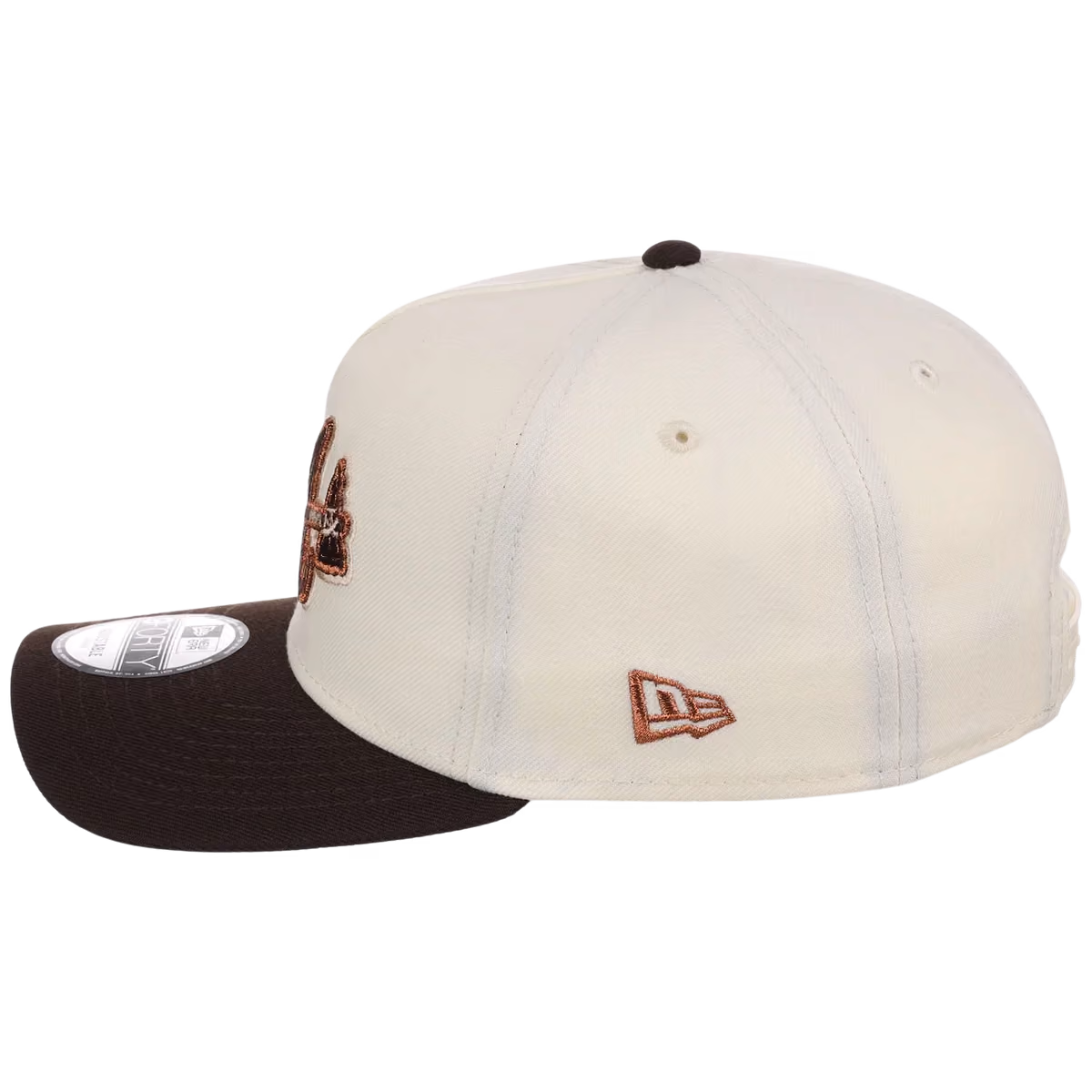 Atlanta Braves MLB Walnut Reserve New Era 9FORTY A-Frame detail view