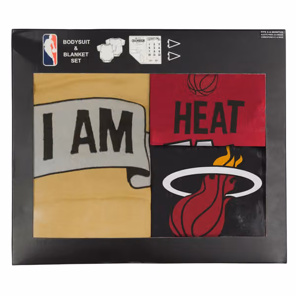Miami Heat NBA Draft Pick Baby Body & Blanket Set view 6