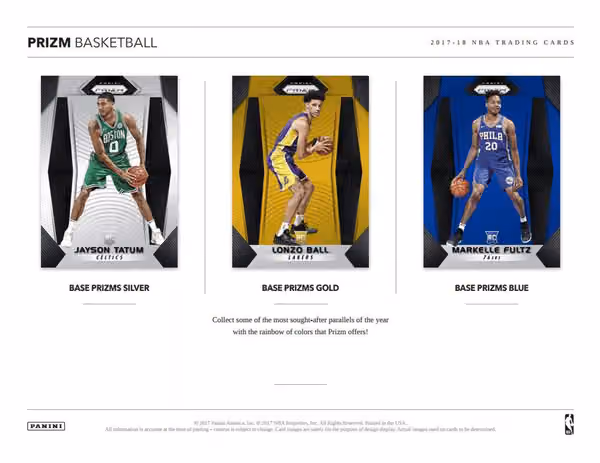 2017/18 Panini Prizm Basketball Hobby Box NBA view 2