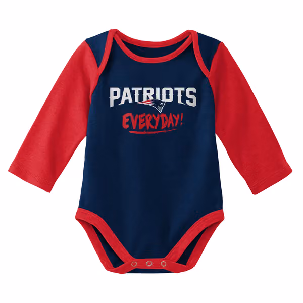 New England Patriots Born to Play NFL Baby Bodysuit Set (2-Piece) view 2