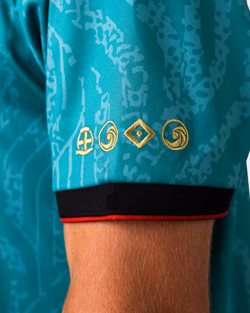 Jersevo Custom Personalized Der Kaiser Jersey left sleeve detail