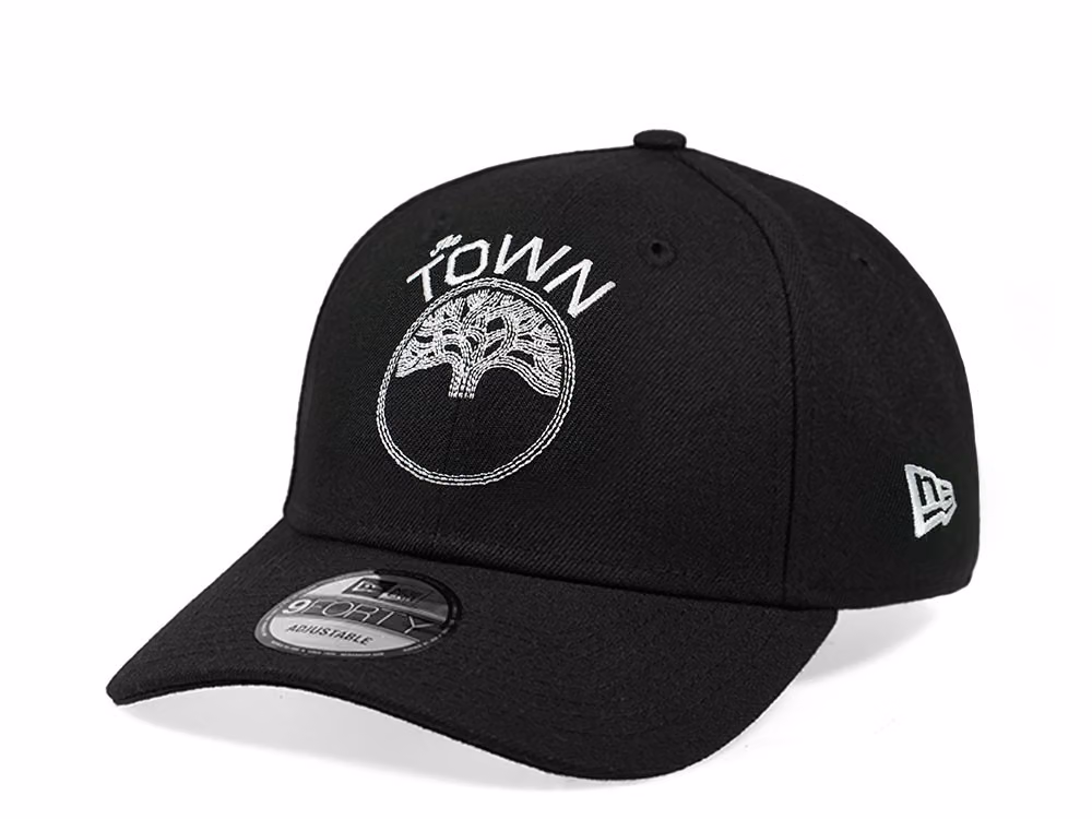 New Era Golden State Warriors The Town Edition 9Forty Strapback Hat front