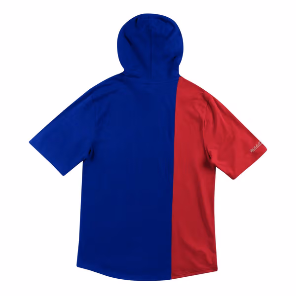 Philadelphia 76ers Split Mitchell & Ness Short Sleeve NBA Hoodie view 2