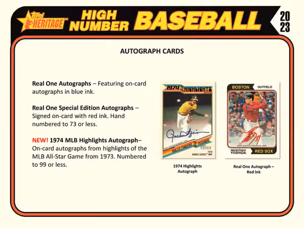 2023 Topps Heritage High Number Baseball MLB Hobby Box view 5