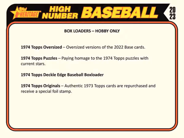 2023 Topps Heritage High Number Baseball MLB Hobby Box view 6