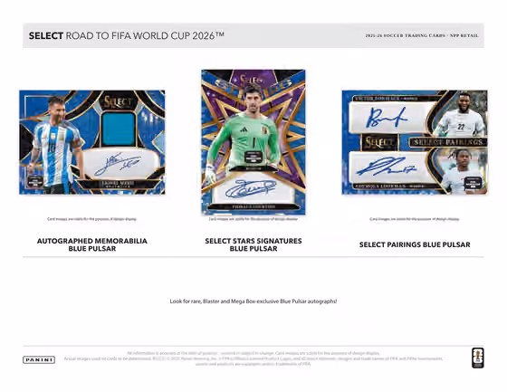 2025/26 Panini Select Road to FIFA World Cup Football Blaster Box view 4