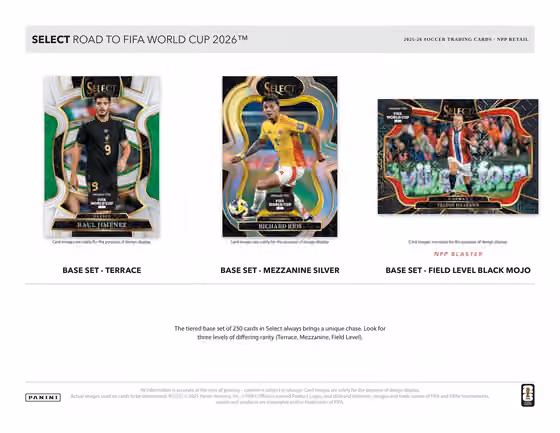 2025/26 Panini Select Road to FIFA World Cup Football Blaster Box view 2