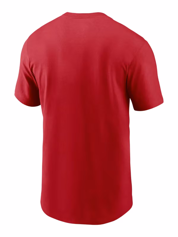 San Francisco 49ers 2026 NFL Sideline Team Issue Dri-Fit T-Shirt Red view 2