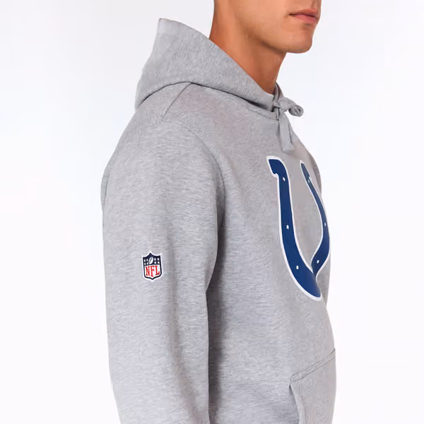 Indianapolis Colts Logo Hoodie NFL Sweatshirt Grey view 3