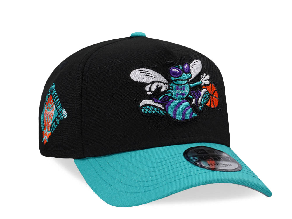 New Era Charlotte Hornets All Star Game 1991 Two Tone Edition 9Forty A Frame Snapback Hat front
