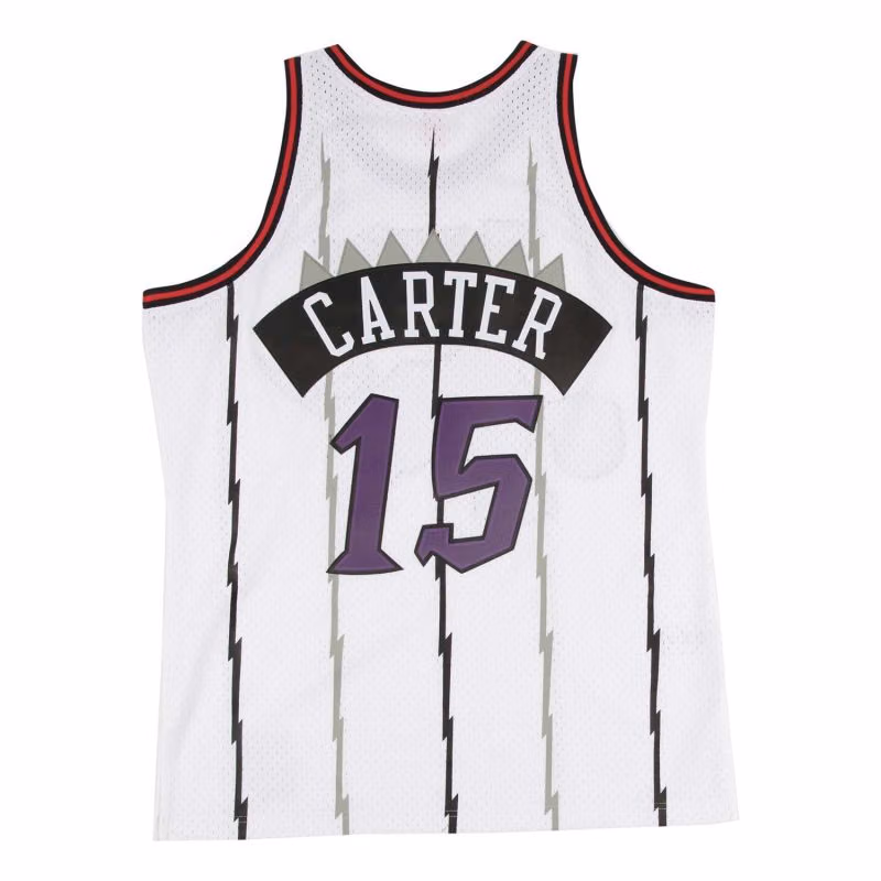Vince Carter #15 Toronto Raptors 1998-99 Swingman NBA Jersey White view 2