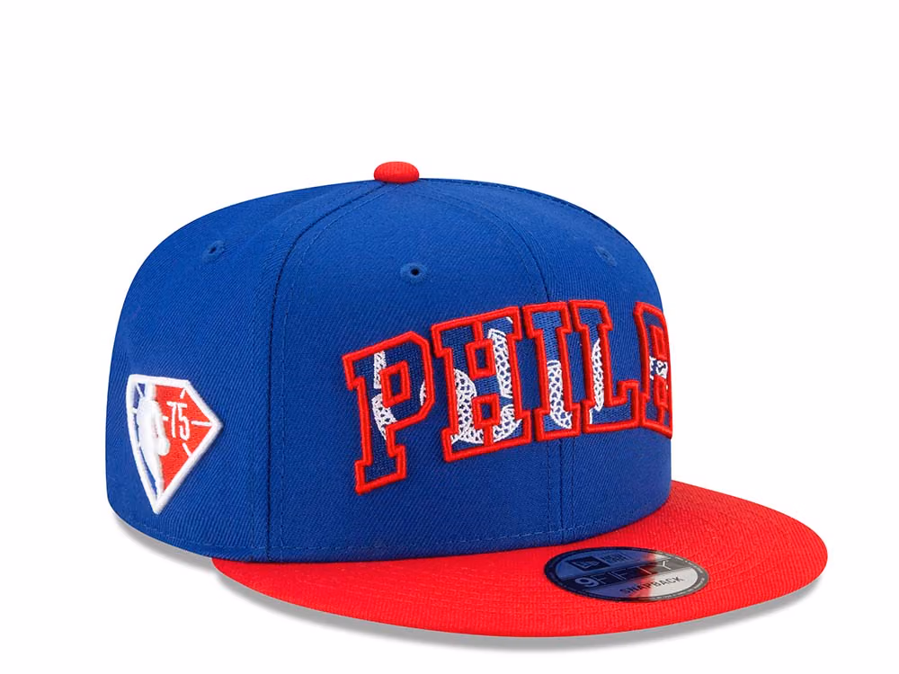 New Era Philadelphia 76ers NBA Draft 21 9Fifty Snapback Hat front