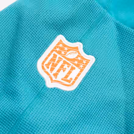 Miami Dolphins 2024 NFL On-Field Sideline Nike Jersey Hoodie Aqua view 4