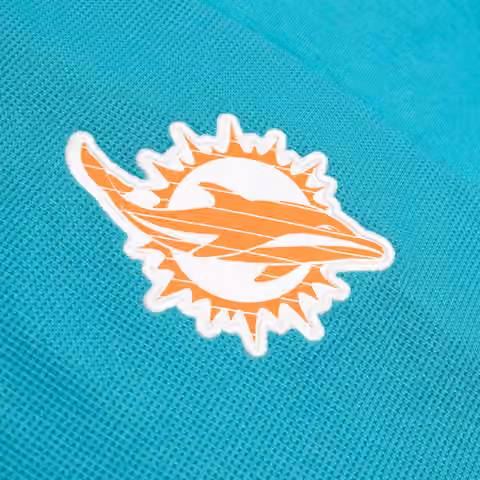 Miami Dolphins 2024 NFL On-Field Sideline Nike Jersey Hoodie Aqua view 3