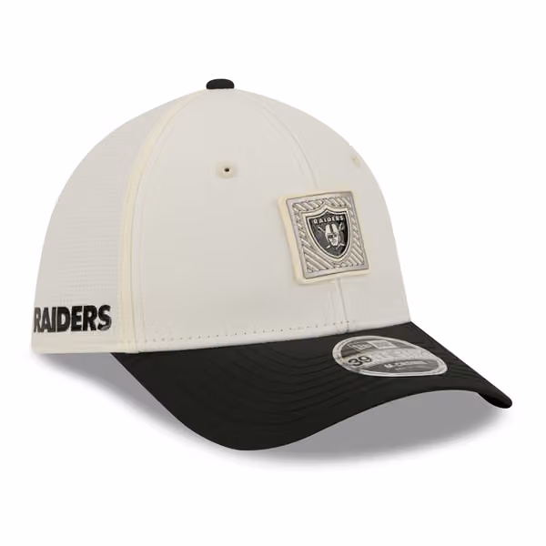 Las Vegas Raiders 2026 NFL Training Camp 39THIRTY Flex Cap Cream/Black product photo