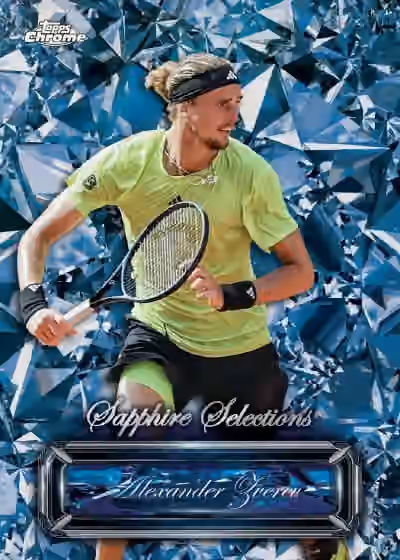 2025 Topps Chrome Sapphire Edition Tennis Hobby Box view 3