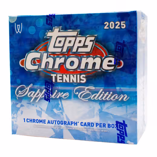 2025 Topps Chrome Sapphire Edition Tennis Hobby Box view 1