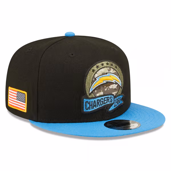 Los Angeles Chargers 2022 NFL On-Field Salute to Service New Era 9FIFTY Snapback Cap product photo