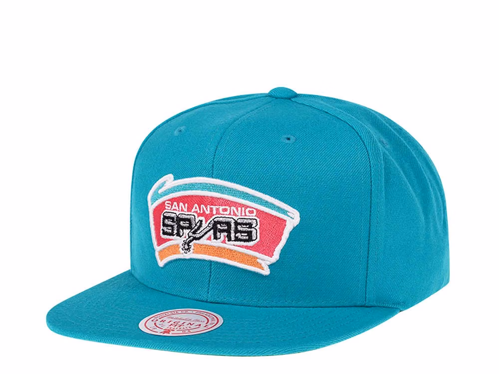 Mitchell & Ness San Antonio Spurs Hardwood Classics Snapback Hat front