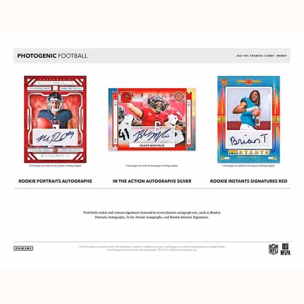 2024 Panini Photogenic Football NFL Hobby Box view 3