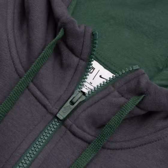 Green Bay Packers Playbook NFL Full-Zip Fleece Hoodie Anthracite view 4