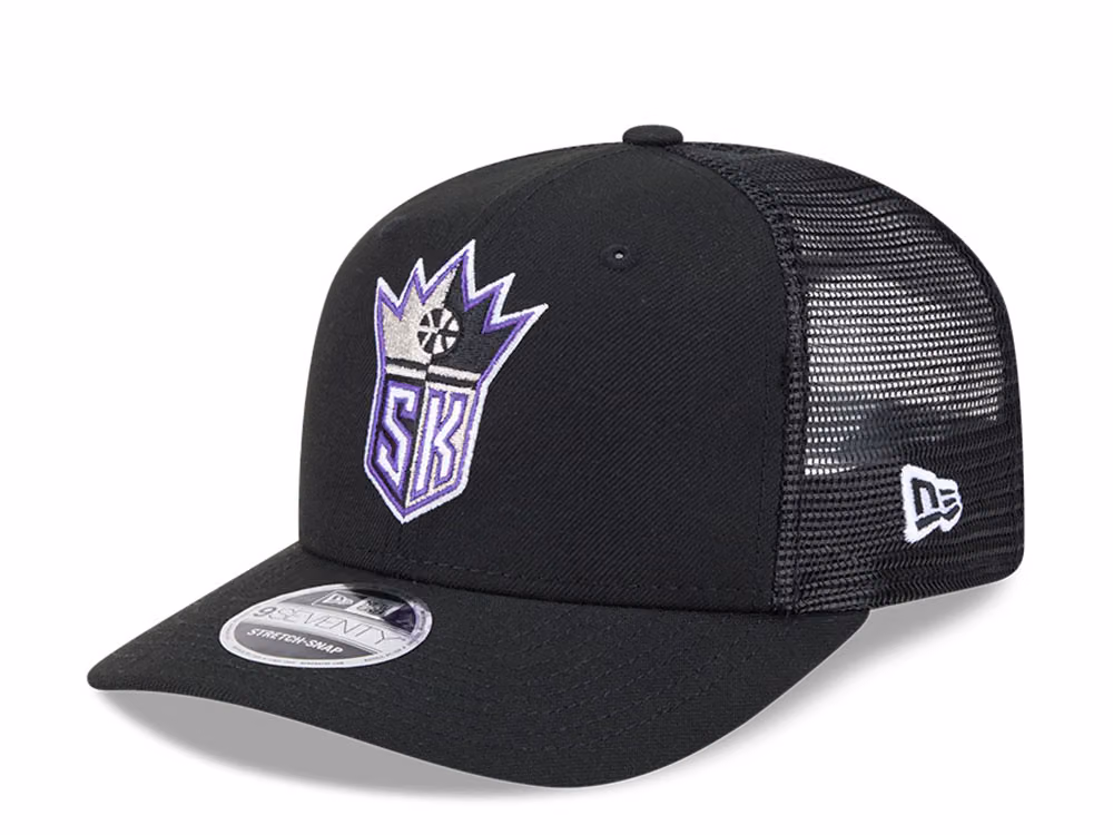 New Era Sacramento Kings HWC Edition 9Seventy Trucker Snapback Hat front