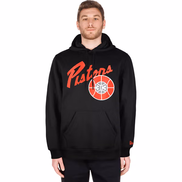 Detroit Pistons 2024 NBA City Edition New Era Hoodie Black view 1
