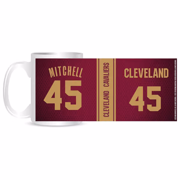 Donovan Mitchell #45 Cleveland Cavaliers NBA Mug (330 ml) view 1