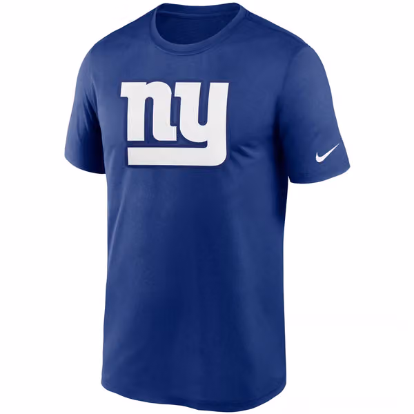 New York Giants Nike Essential Logo NFL T-Shirt Blue view 1