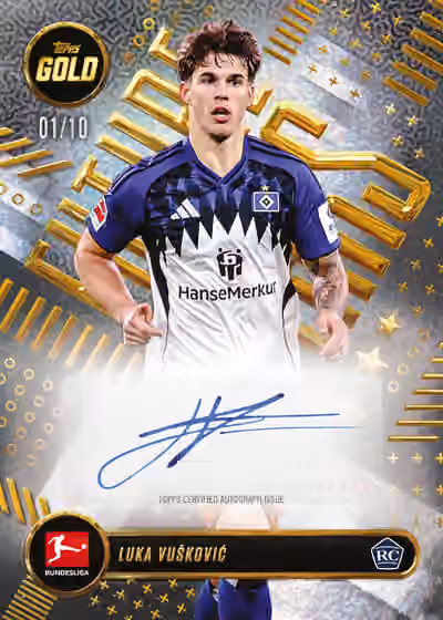2025/26 Topps Bundesliga Gold Football Hobby Box view 3
