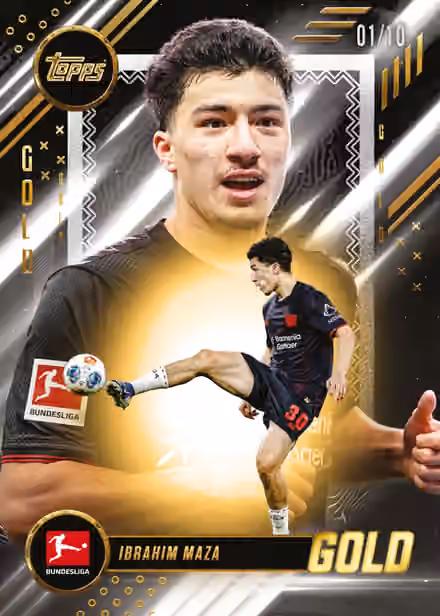 2025/26 Topps Bundesliga Gold Football Hobby Box view 9